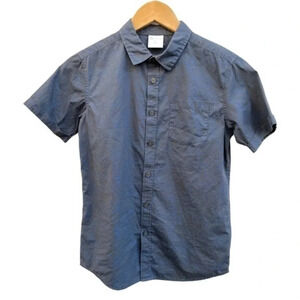 B Collection Boys‎ Short Sleeve Button Down Shirt Blue Print On Gray AUS Size 12